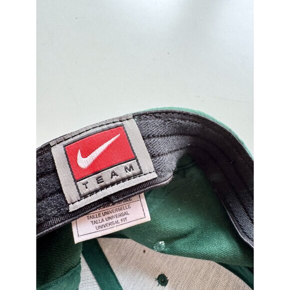 NIKE Michigan State Spartans Green Cotton Canvas Flexfit S Logo Baseball Hat - Picture 9 of 12
